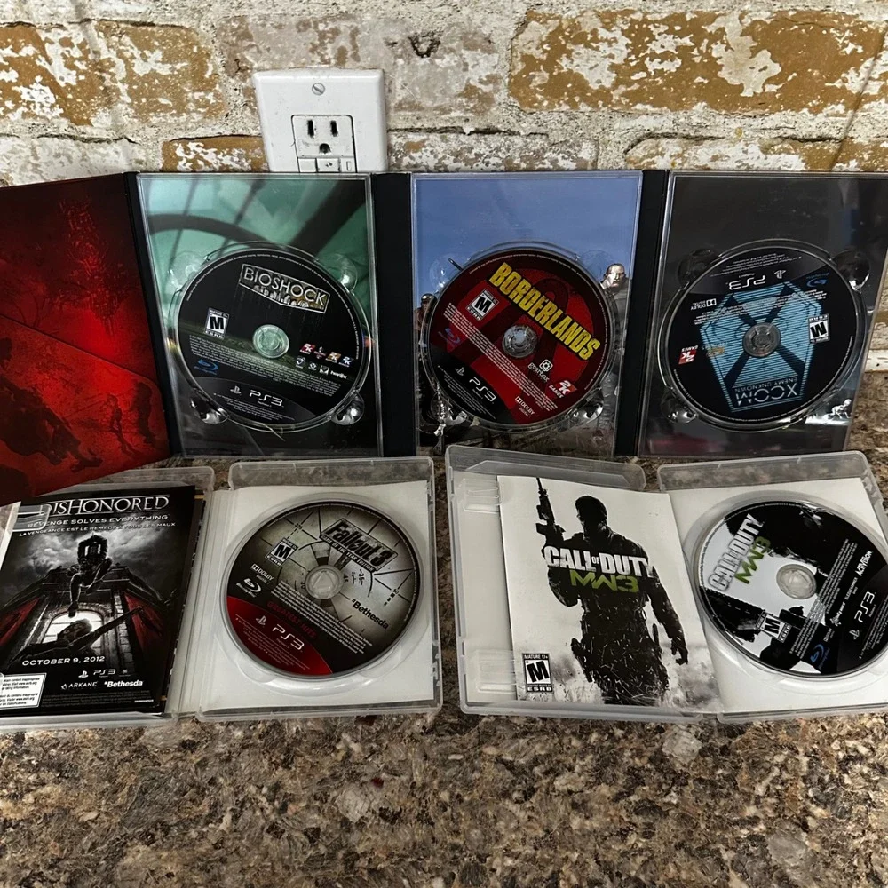 Sony PlayStation 3 Game Lot 7 Games PS3 OS Multi Good GTA V Fallout COD Bundle
